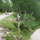 abzweigung weg nr skiweg unesco und weg rundweg rotwandwiesen