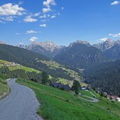 comelico superiore vista su costa e san nicolo e costalissoio e danta di cadore e candide e casamazzagno fr